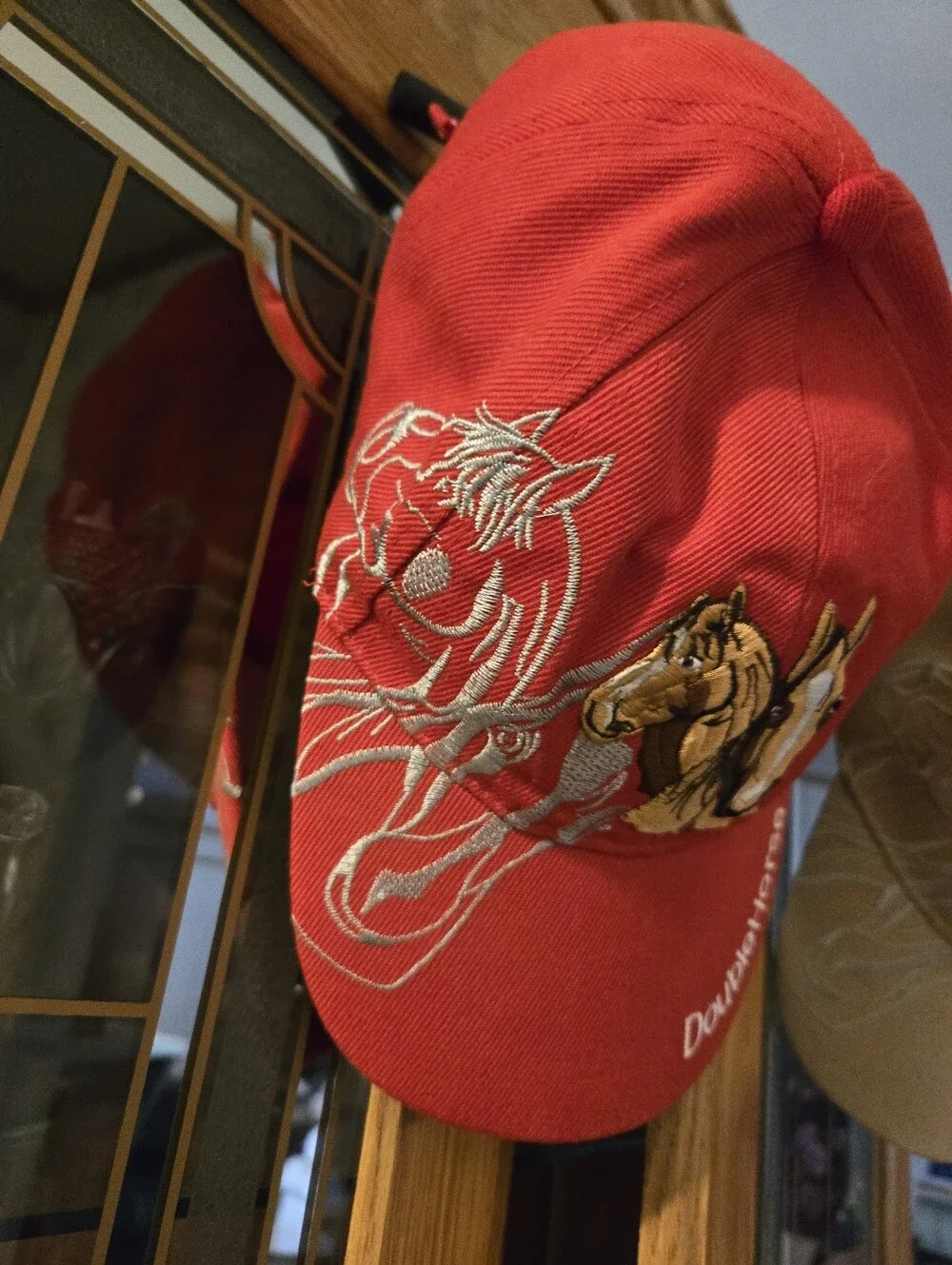 Embroidered Horse Cap - Red 12.00ea Your Color Choice Would Be First Bidder